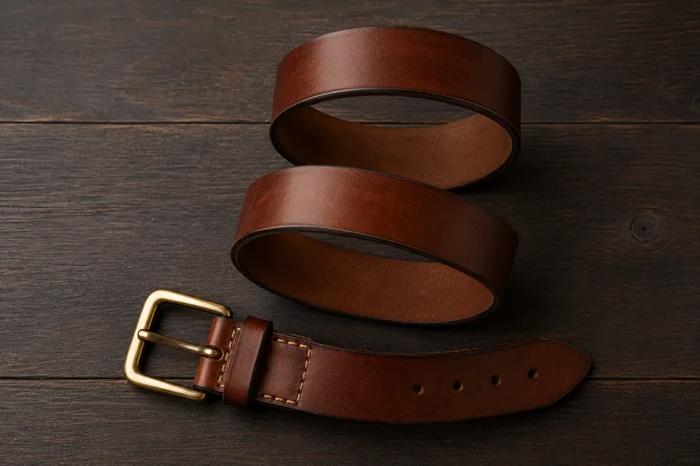 Dress Belt — handcrafted full-grain leather, Akhan Leather Agra
