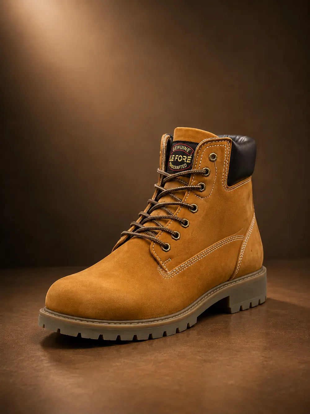 Work Boot — handcrafted full-grain leather, Akhan Leather Agra