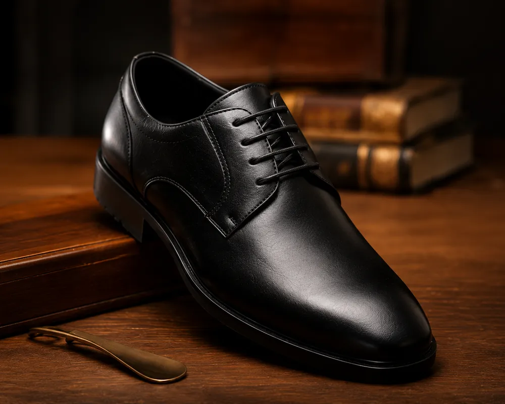 Classic Derby Plain Toe — handcrafted full-grain leather, Akhan Leather Agra