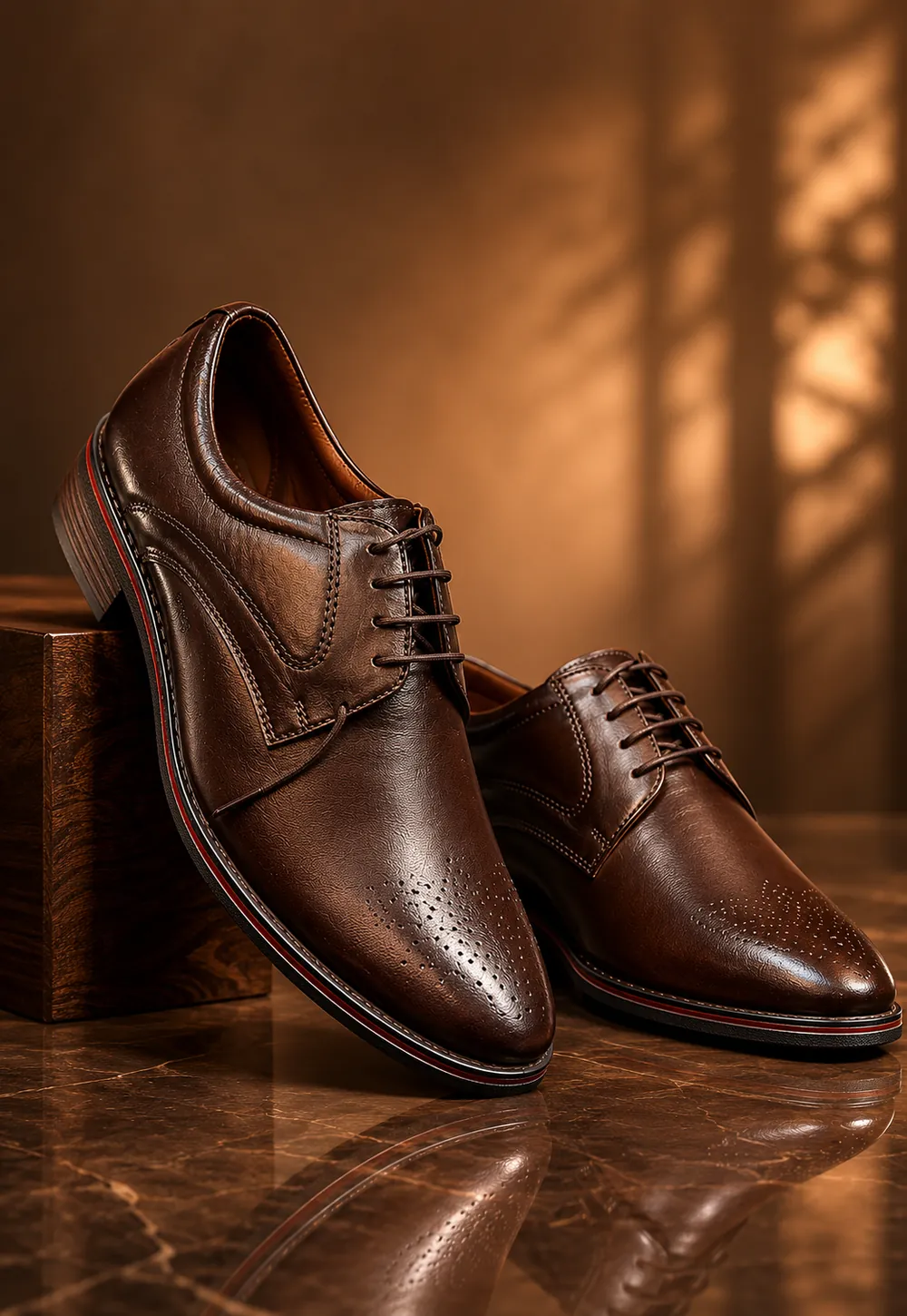 Heritage Derby Pair — handcrafted full-grain leather, Akhan Leather Agra