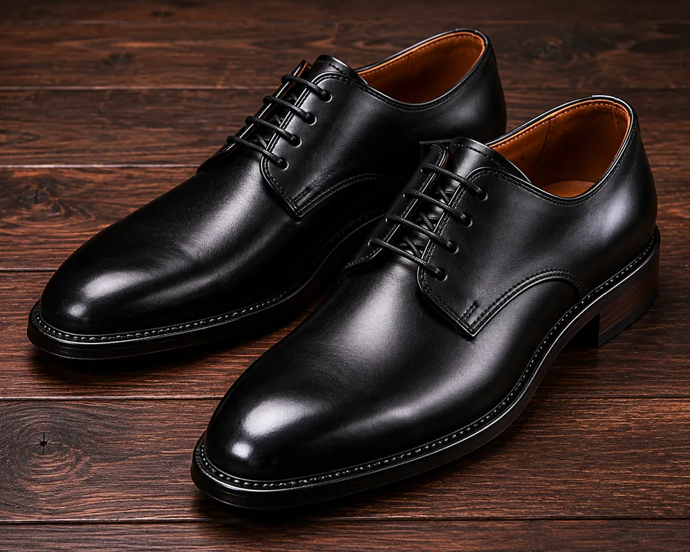 Derby Shoes — handcrafted full-grain leather, Akhan Leather Agra